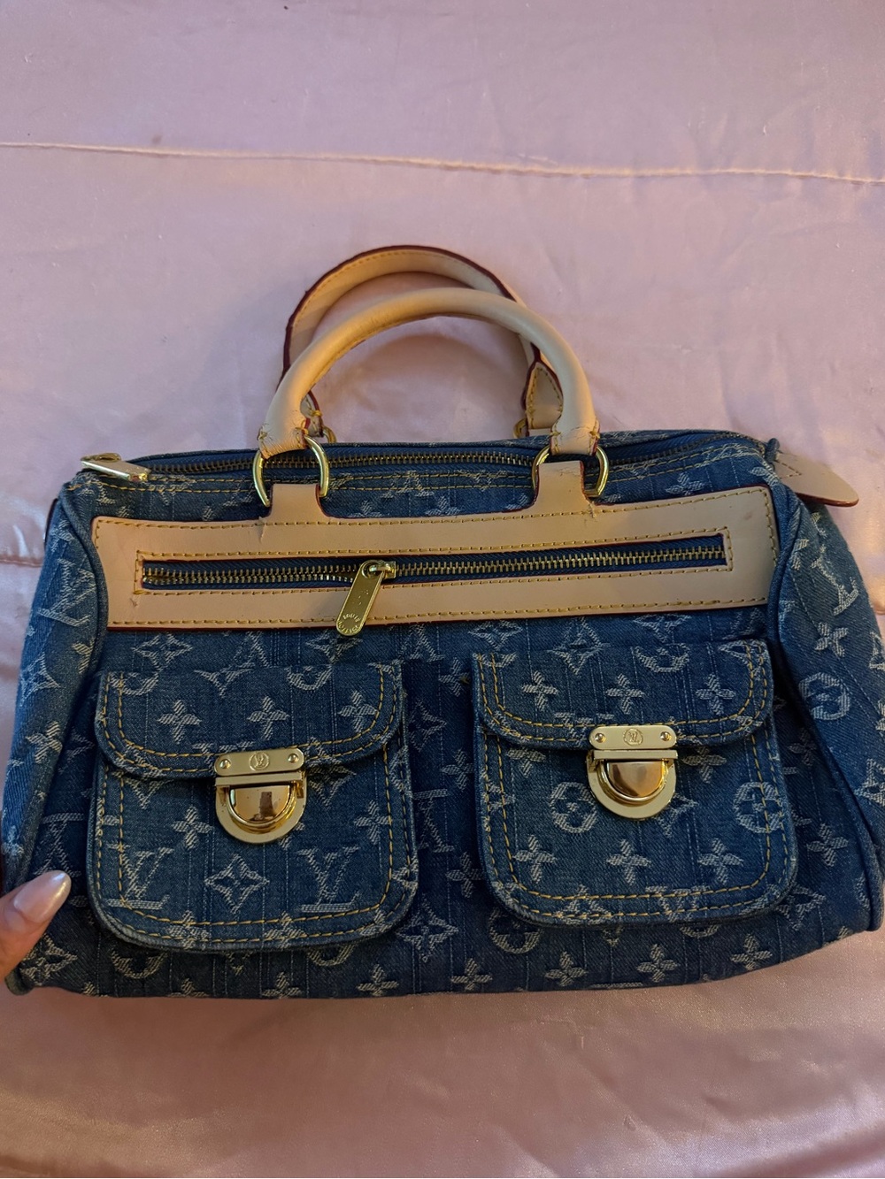 Louis Vuitton Neo speedy bag denim monogram